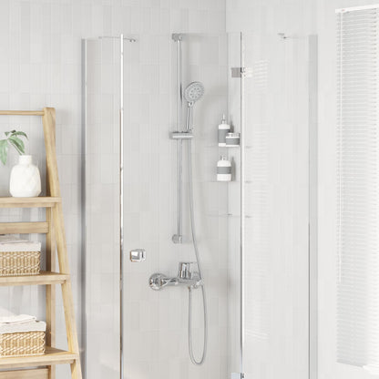 vidaXL Shower Head Set Chrome 150 cm Stainless Steel