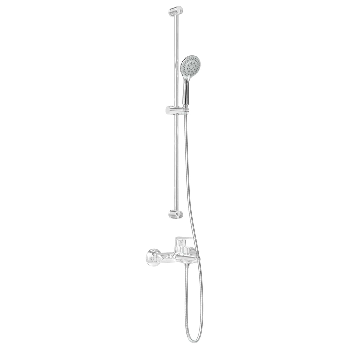 vidaXL Shower Head Set Chrome 150 cm Stainless Steel