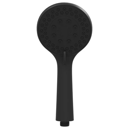 vidaXL Shower Head Set Black 150 cm Stainless Steel