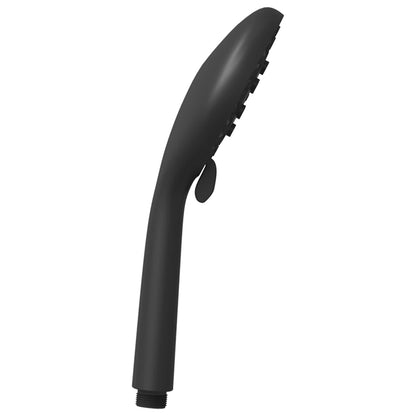 vidaXL Shower Head Set Black 150 cm Stainless Steel