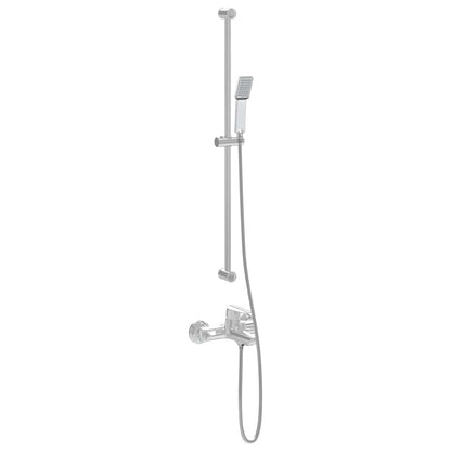 vidaXL Shower Head Set Chrome 150 cm Stainless Steel