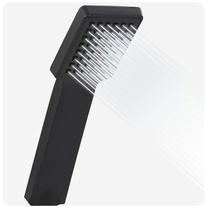 vidaXL Shower Head Set Black 150 cm Stainless Steel