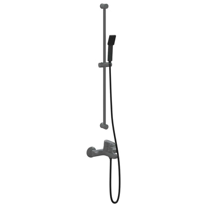 vidaXL Shower Head Set Black 150 cm Stainless Steel
