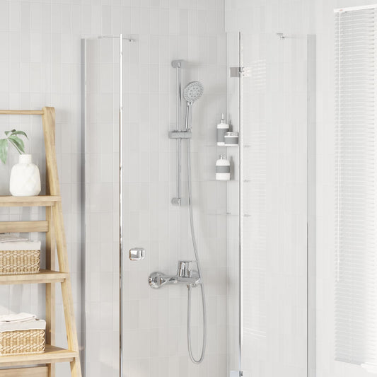 vidaXL Shower System Set Chrome 70 cm Stainless Steel