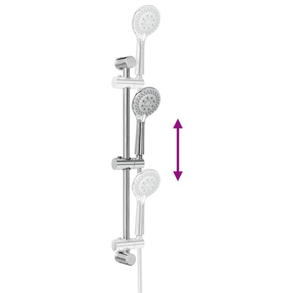 vidaXL Shower System Set Chrome 70 cm Stainless Steel