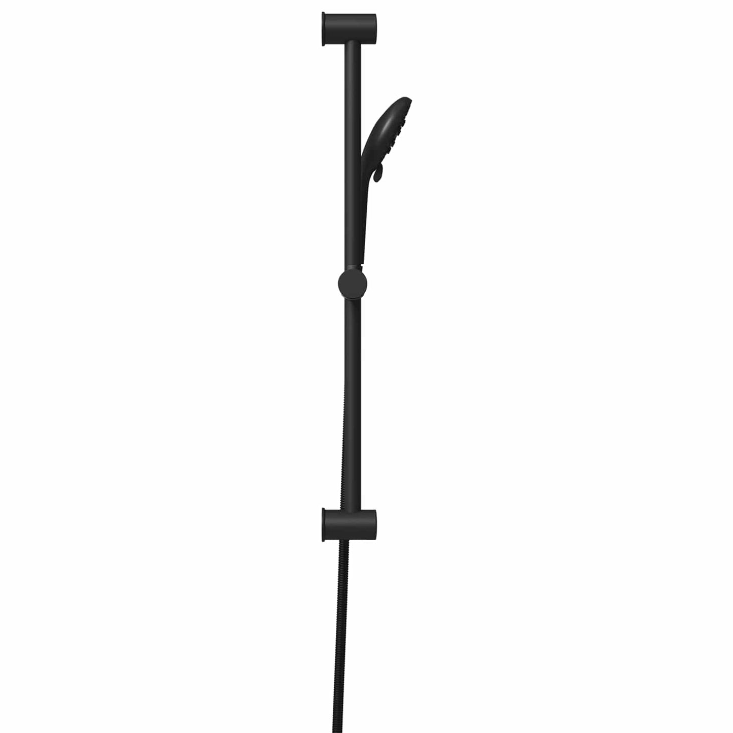vidaXL Shower System Set Black 70 cm Stainless Steel