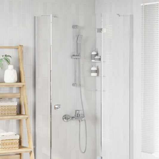 vidaXL Shower System Set Chrome 70 cm Stainless Steel
