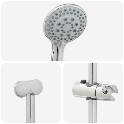 vidaXL Shower System Set Chrome 100 cm Stainless Steel