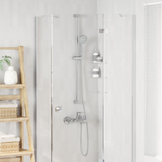 vidaXL Shower System Set Chrome 100 cm Stainless Steel