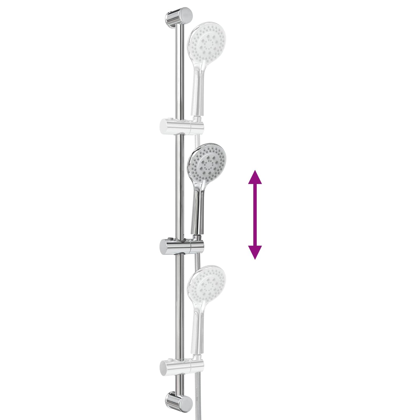 vidaXL Shower System Set Chrome 100 cm Stainless Steel