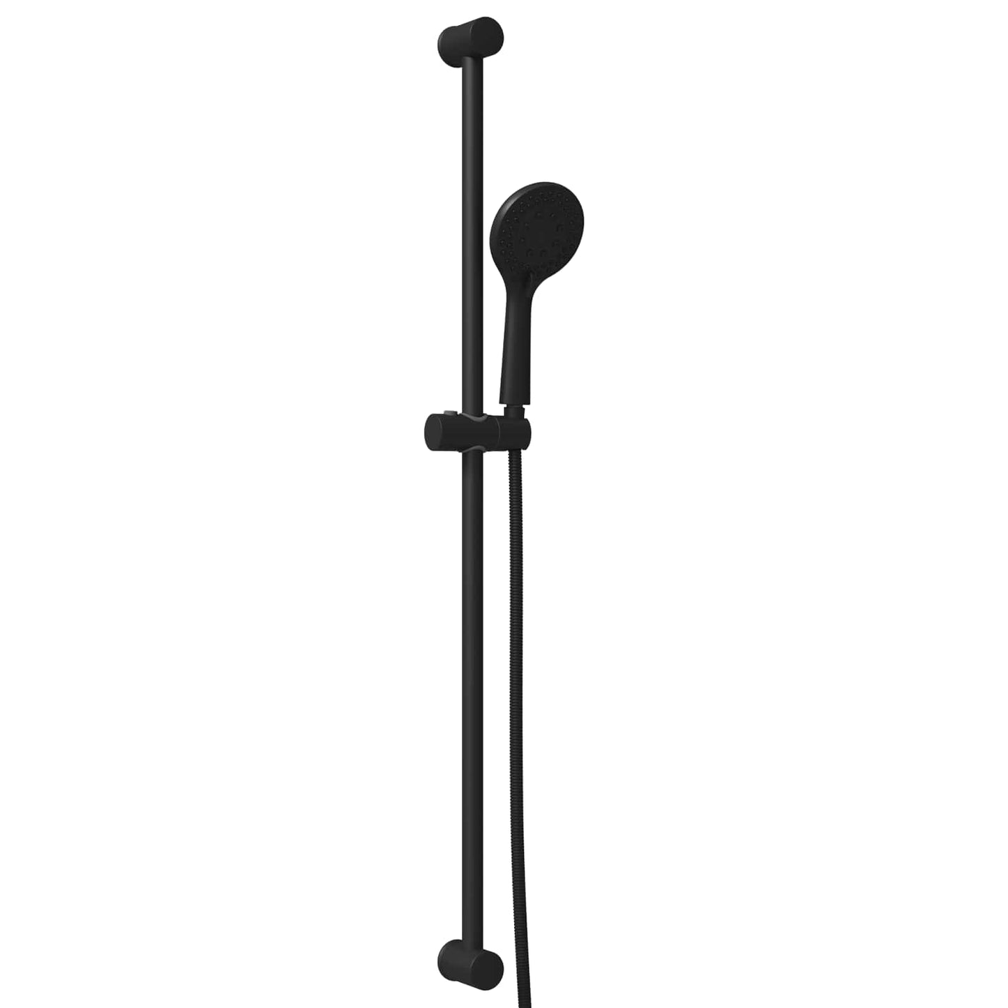 vidaXL Shower System Set Black 100 cm Stainless Steel