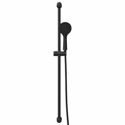 vidaXL Shower System Set Black 100 cm Stainless Steel