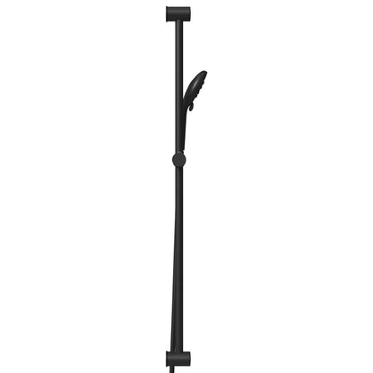 vidaXL Shower System Set Black 100 cm Stainless Steel