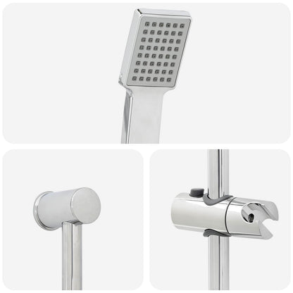 vidaXL Shower System Set Chrome 100 cm Stainless Steel