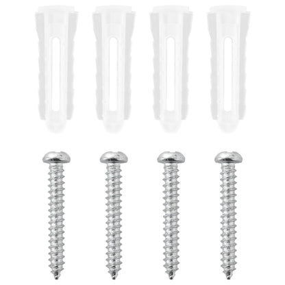 vidaXL Shower System Set Black 100 cm Stainless Steel