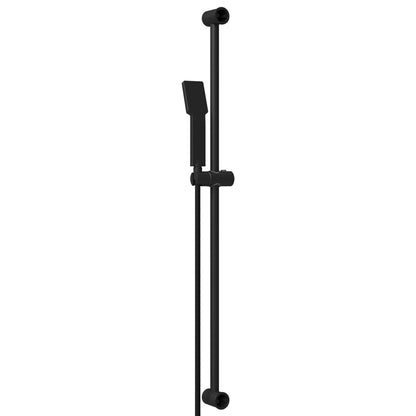 vidaXL Shower System Set Black 100 cm Stainless Steel