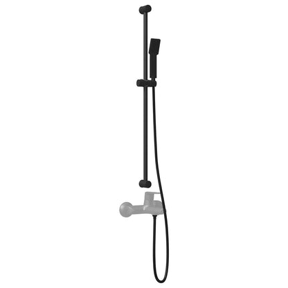 vidaXL Shower System Set Black 100 cm Stainless Steel