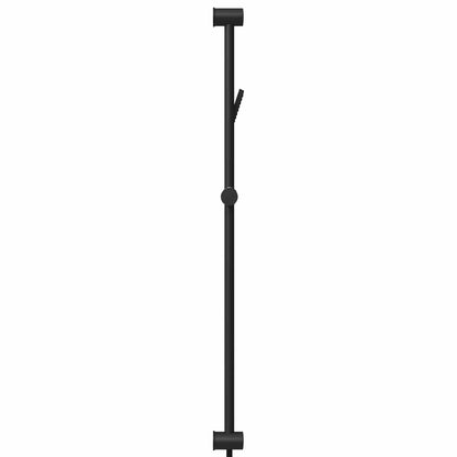 vidaXL Shower System Set Black 100 cm Stainless Steel