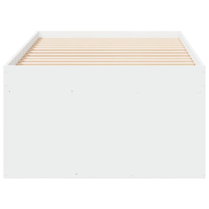 vidaXL Bed Frame with Storage White 80 x 200 cm Engineered Wood