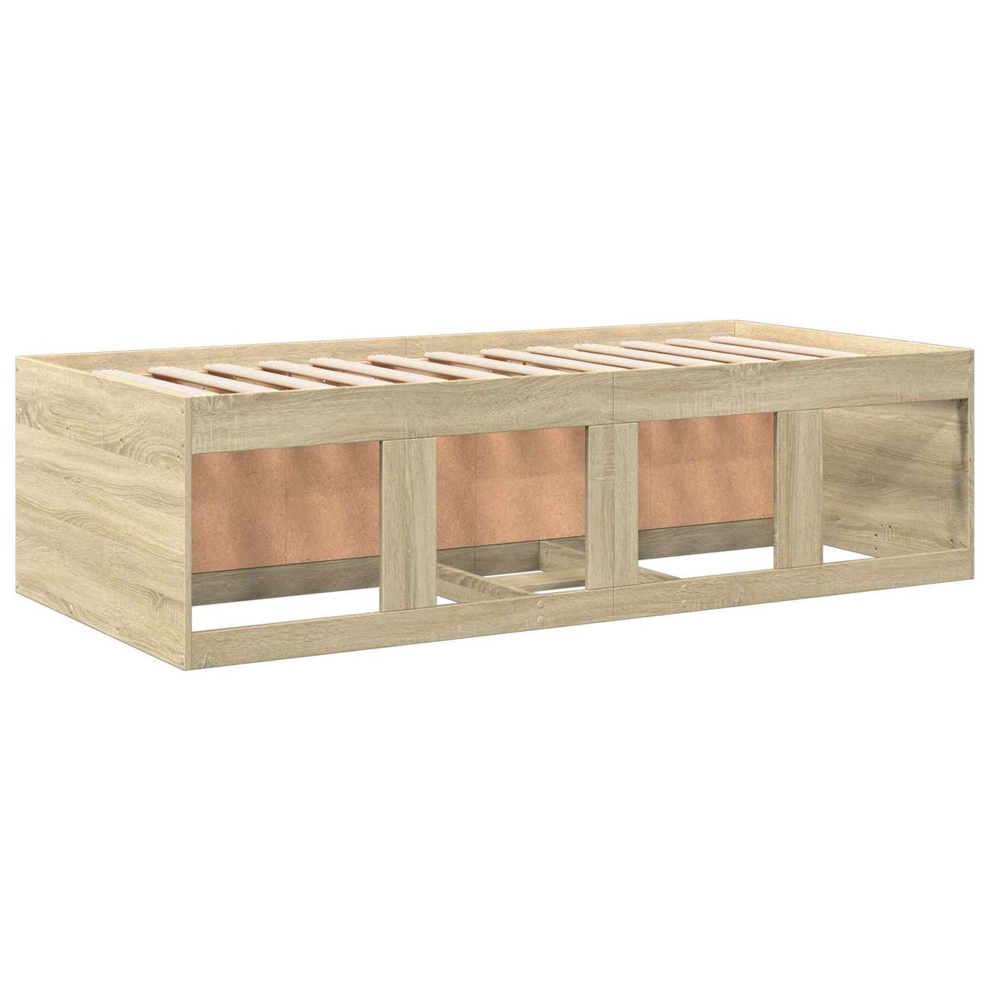 vidaXL Bed Frame with Storage Sonoma Oak 80 x 200 cm Engineered Wood