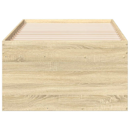 vidaXL Bed Frame with Storage Sonoma Oak 80 x 200 cm Engineered Wood