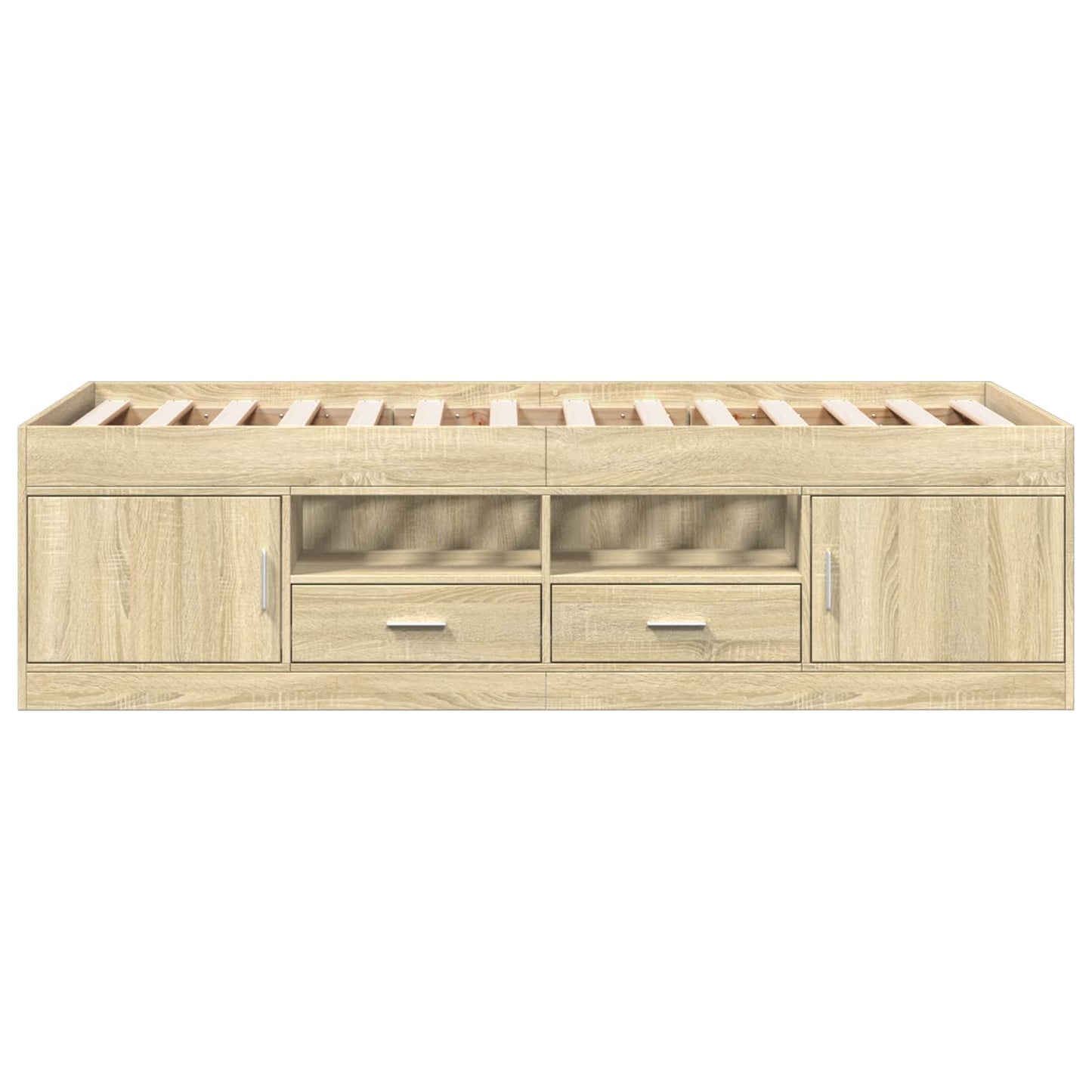 vidaXL Bed Frame with Storage Sonoma Oak 80 x 200 cm Engineered Wood