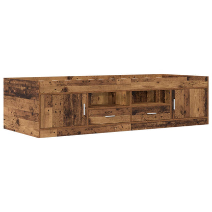 vidaXL Bed Frame with Storage Old Wood 80 x 200 cm Engineered Wood