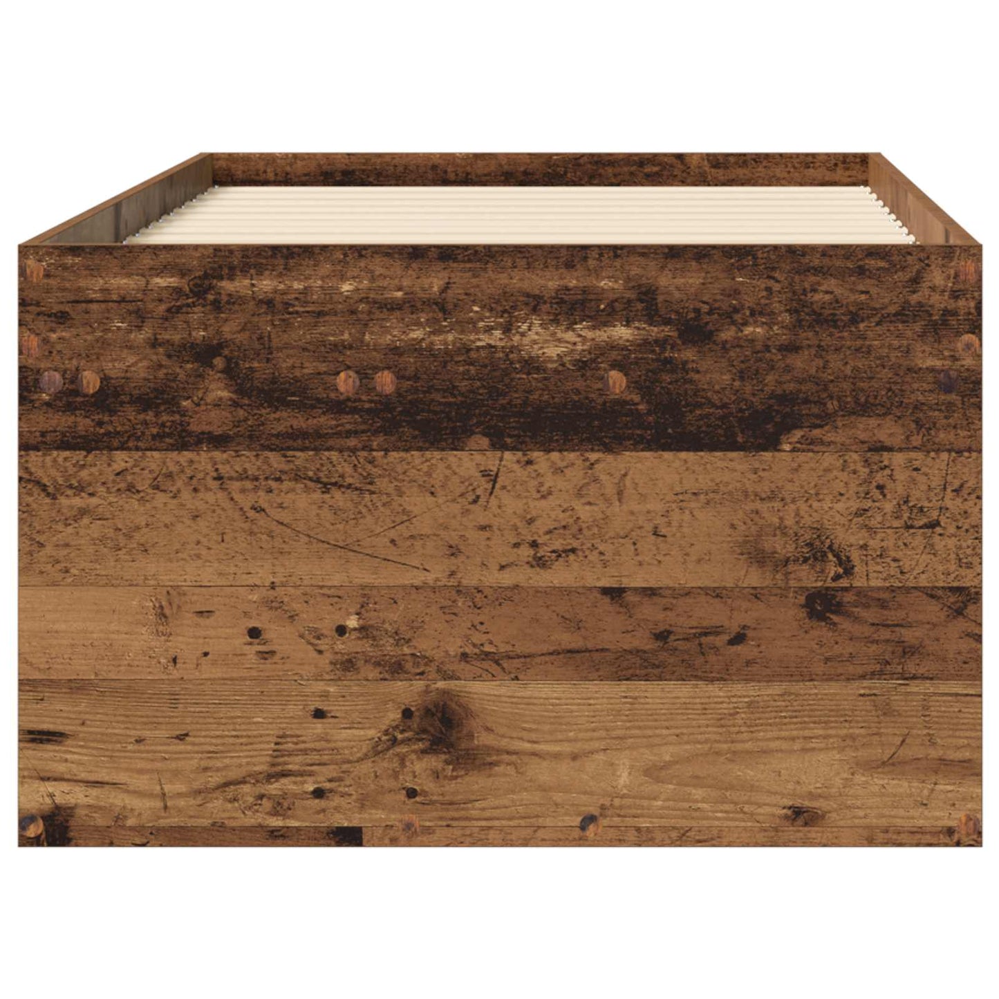 vidaXL Bed Frame with Storage Old Wood 80 x 200 cm Engineered Wood