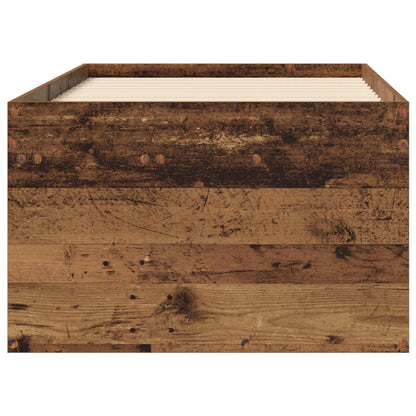 vidaXL Bed Frame with Storage Old Wood 80 x 200 cm Engineered Wood