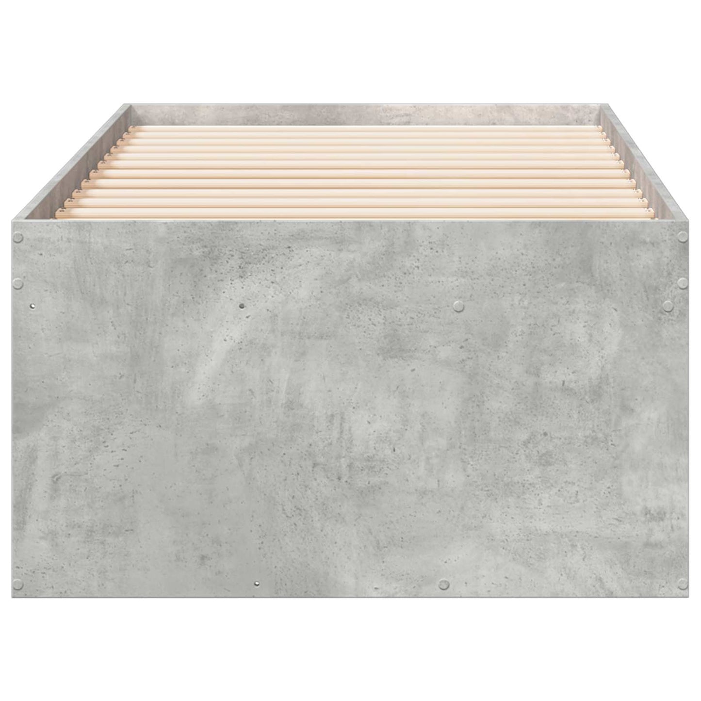vidaXL Bed Frame with Storage with Drawer Concrete Grey 80 x 200 cm