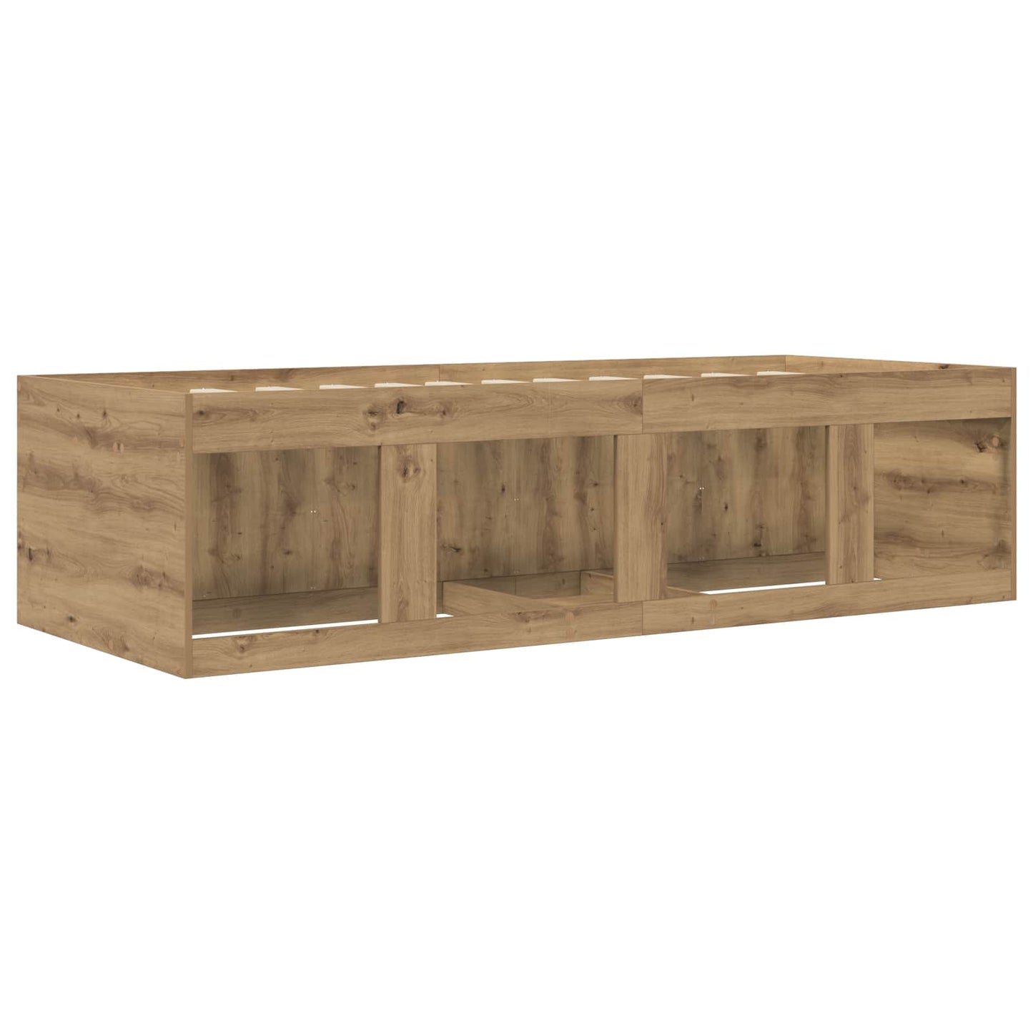 vidaXL Bed Frame with Storage Artisian Oak 80 x 200 cm Engineered Wood
