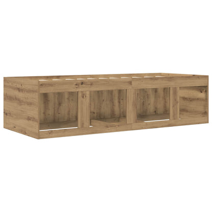 vidaXL Bed Frame with Storage Artisian Oak 80 x 200 cm Engineered Wood