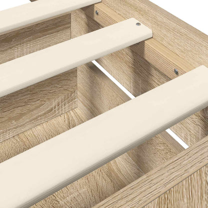 vidaXL Bed Frame with Storage Sonoma Oak 80 x 200 cm Engineered Wood