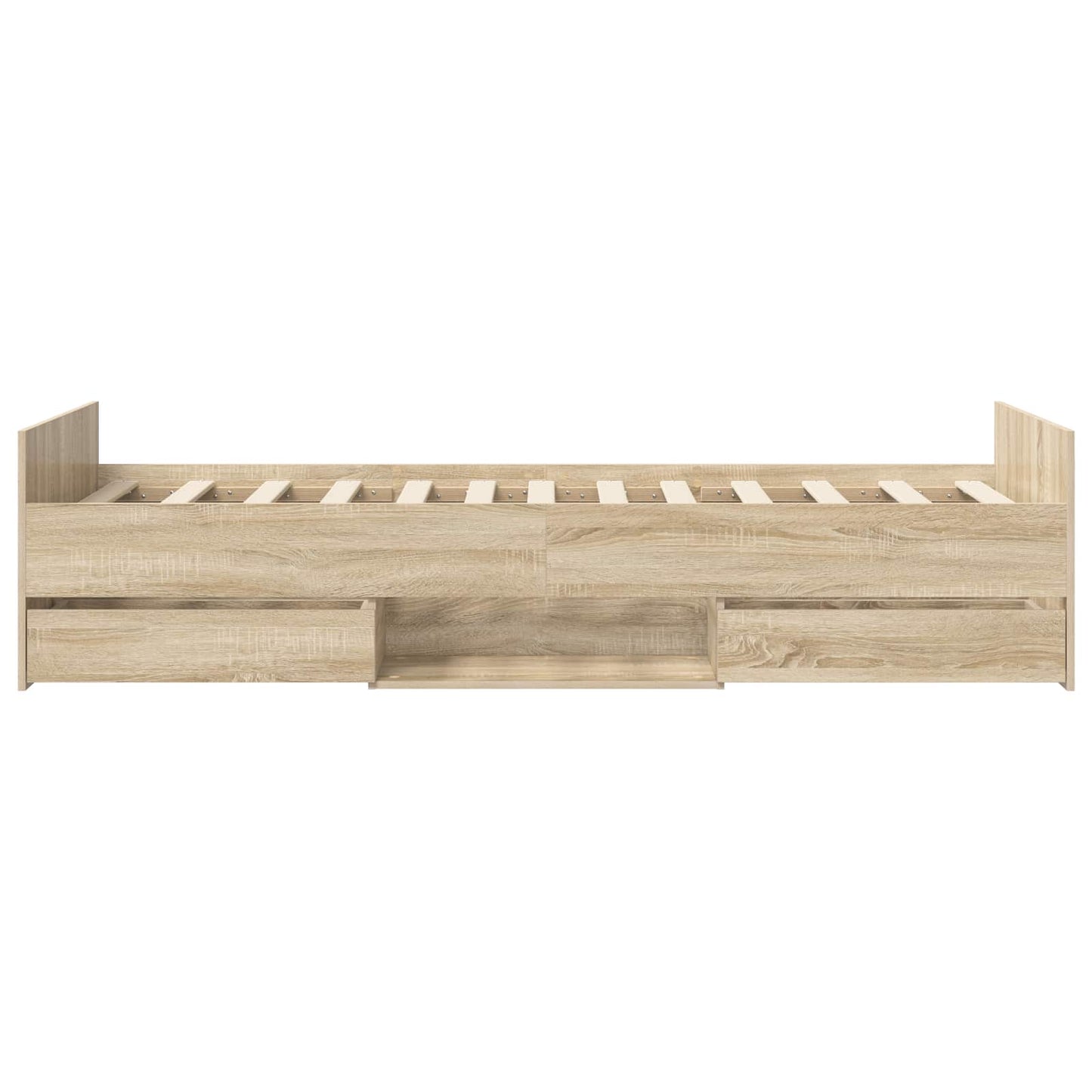 vidaXL Bed Frame with Storage Sonoma Oak 80 x 200 cm Engineered Wood