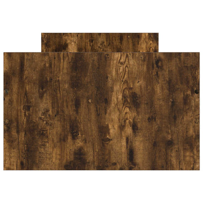 vidaXL Bed Frame with Storage Smoked Oak 80 x 200 cm Engineered Wood