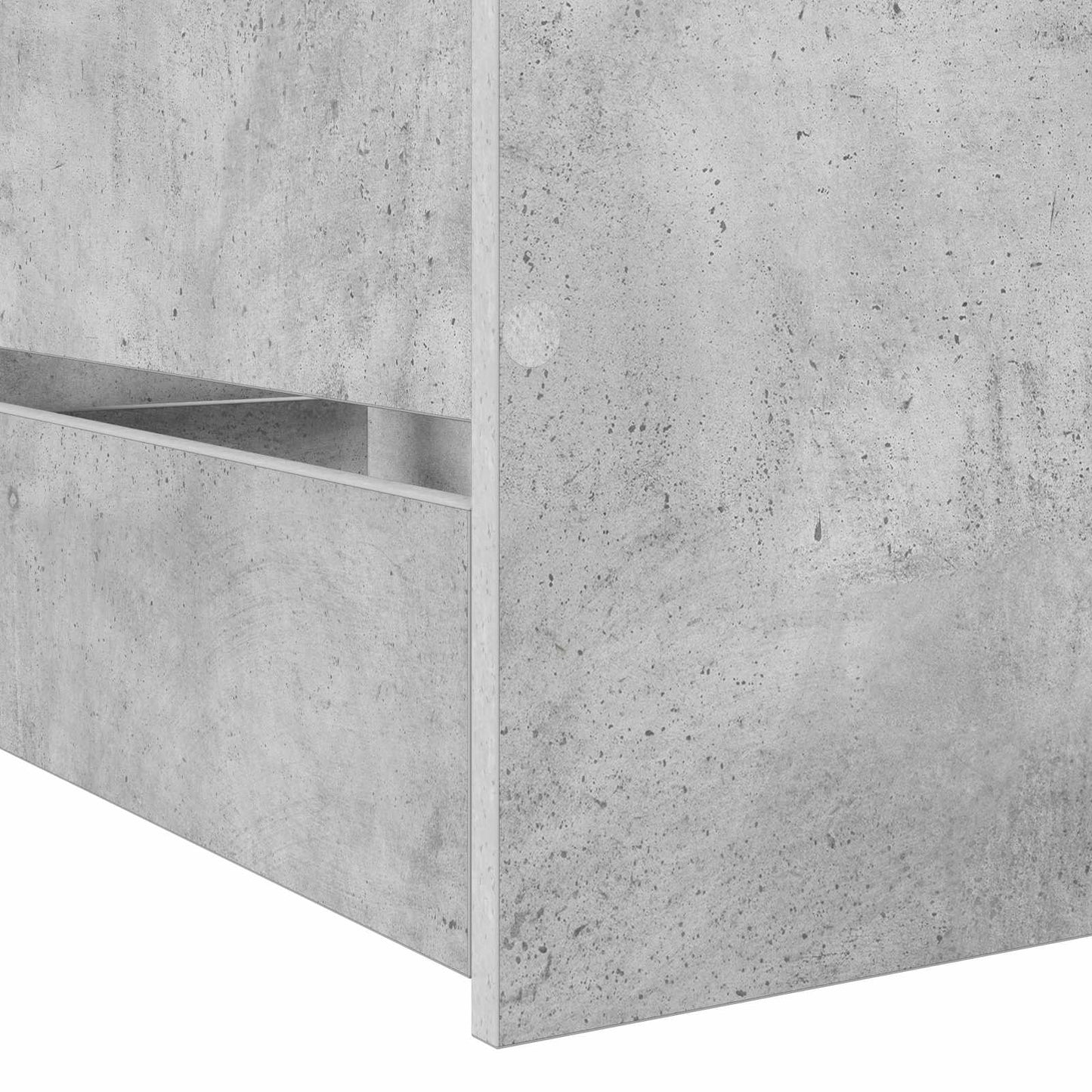 vidaXL Bed Frame with Storage Concrete Grey 80 x 200 cm