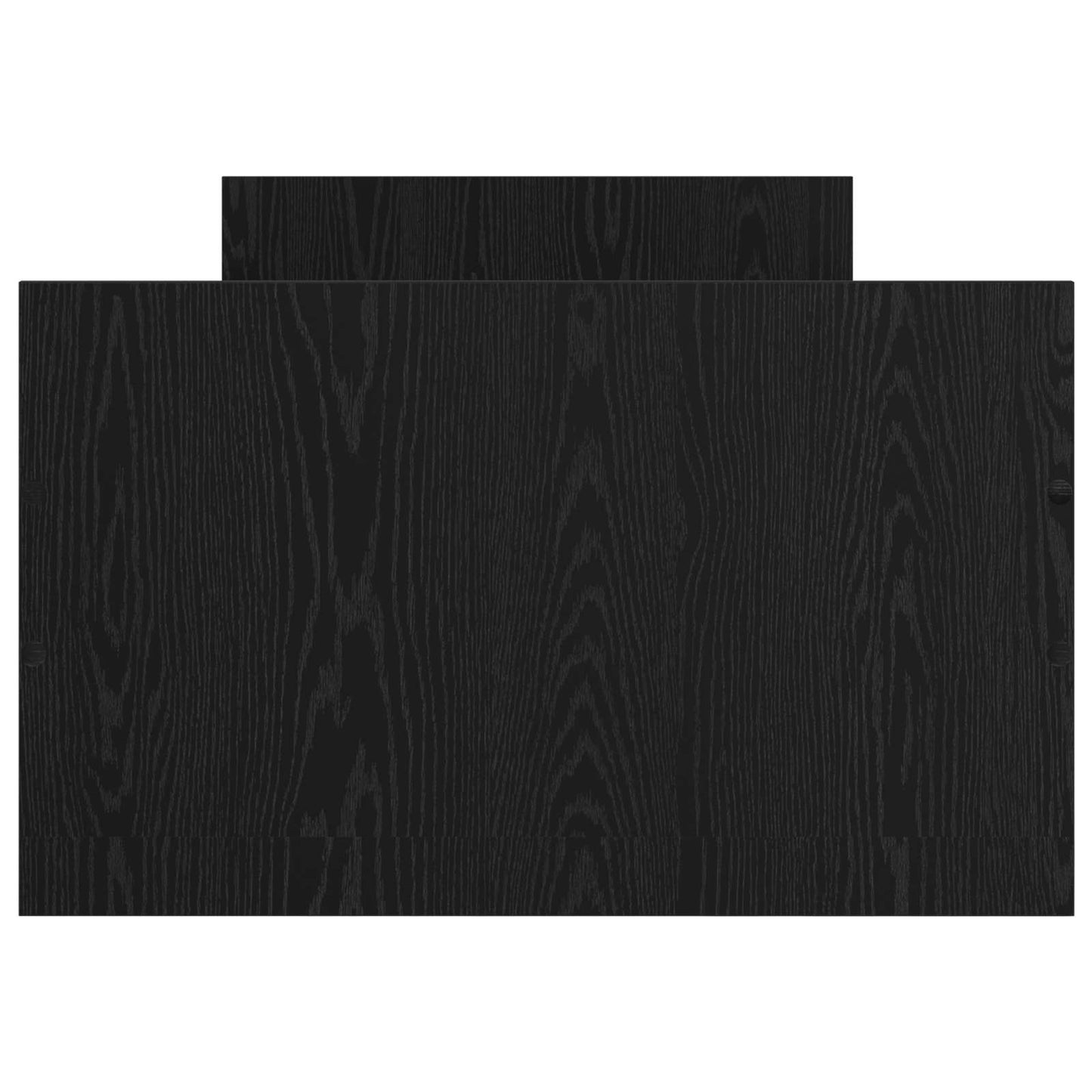vidaXL Bed Frame with Storage Black Oak 80 x 200 cm Engineered Wood