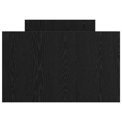 vidaXL Bed Frame with Storage Black Oak 80 x 200 cm Engineered Wood