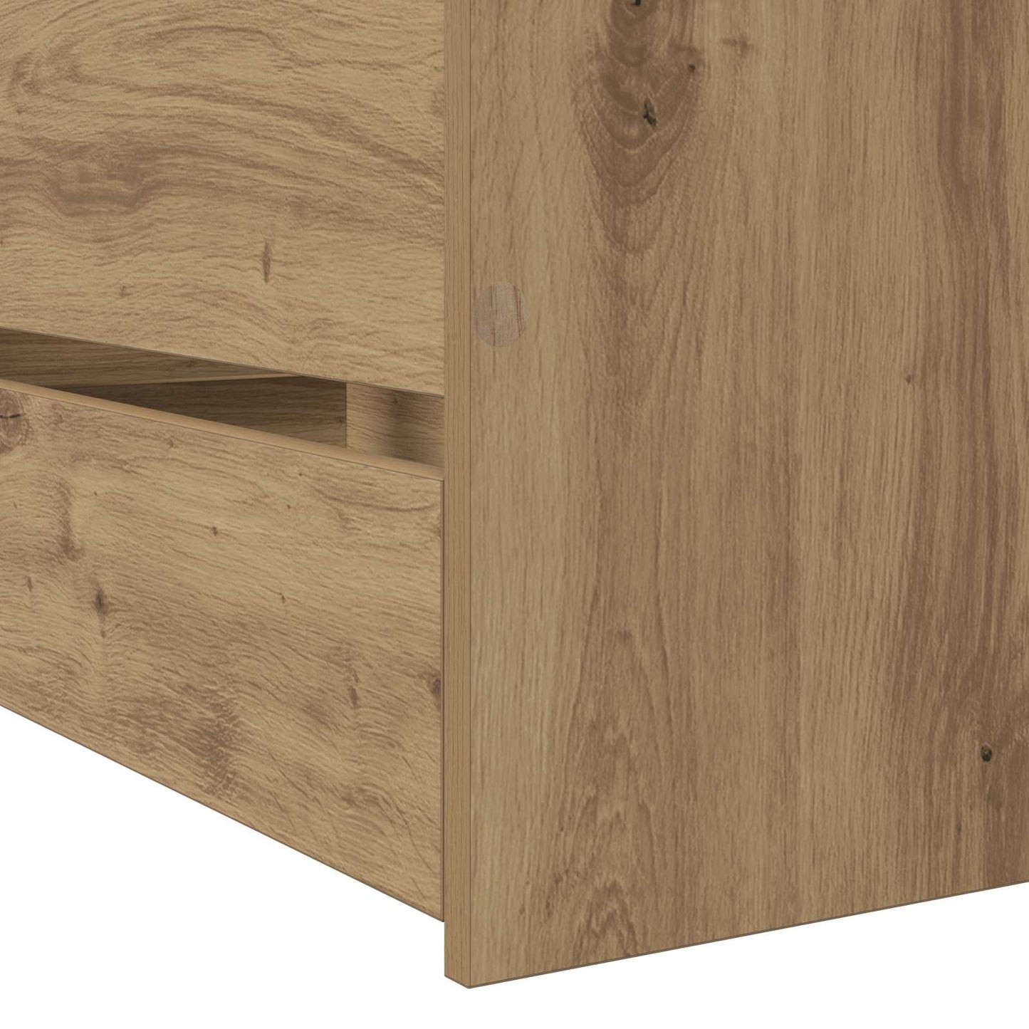 vidaXL Bed Frame with Storage Artisian Oak 80 x 200 cm Engineered Wood
