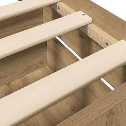 vidaXL Bed Frame with Storage Artisian Oak 80 x 200 cm Engineered Wood
