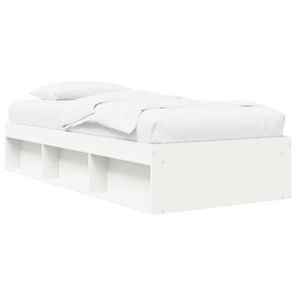 vidaXL Bed Frame with Storage White 80 x 200 cm Engineered Wood
