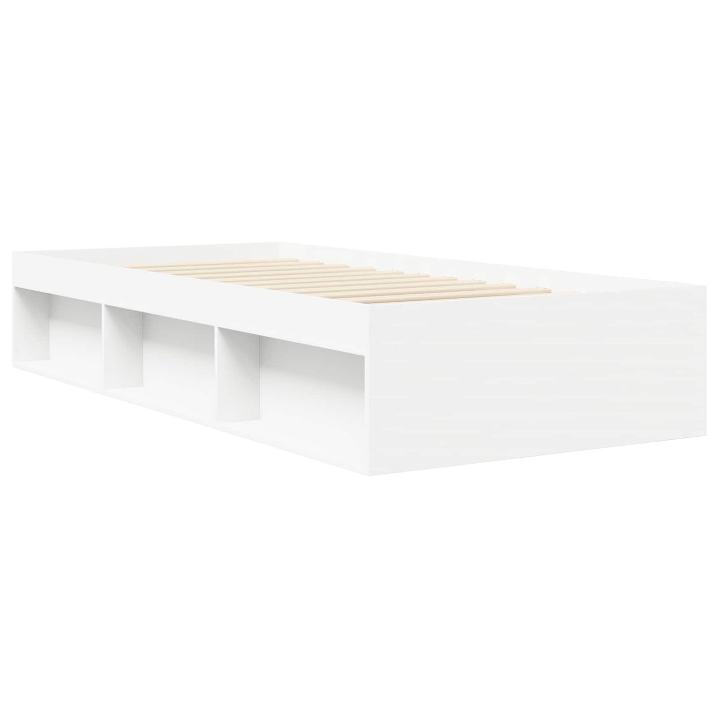 vidaXL Bed Frame with Storage White 80 x 200 cm Engineered Wood