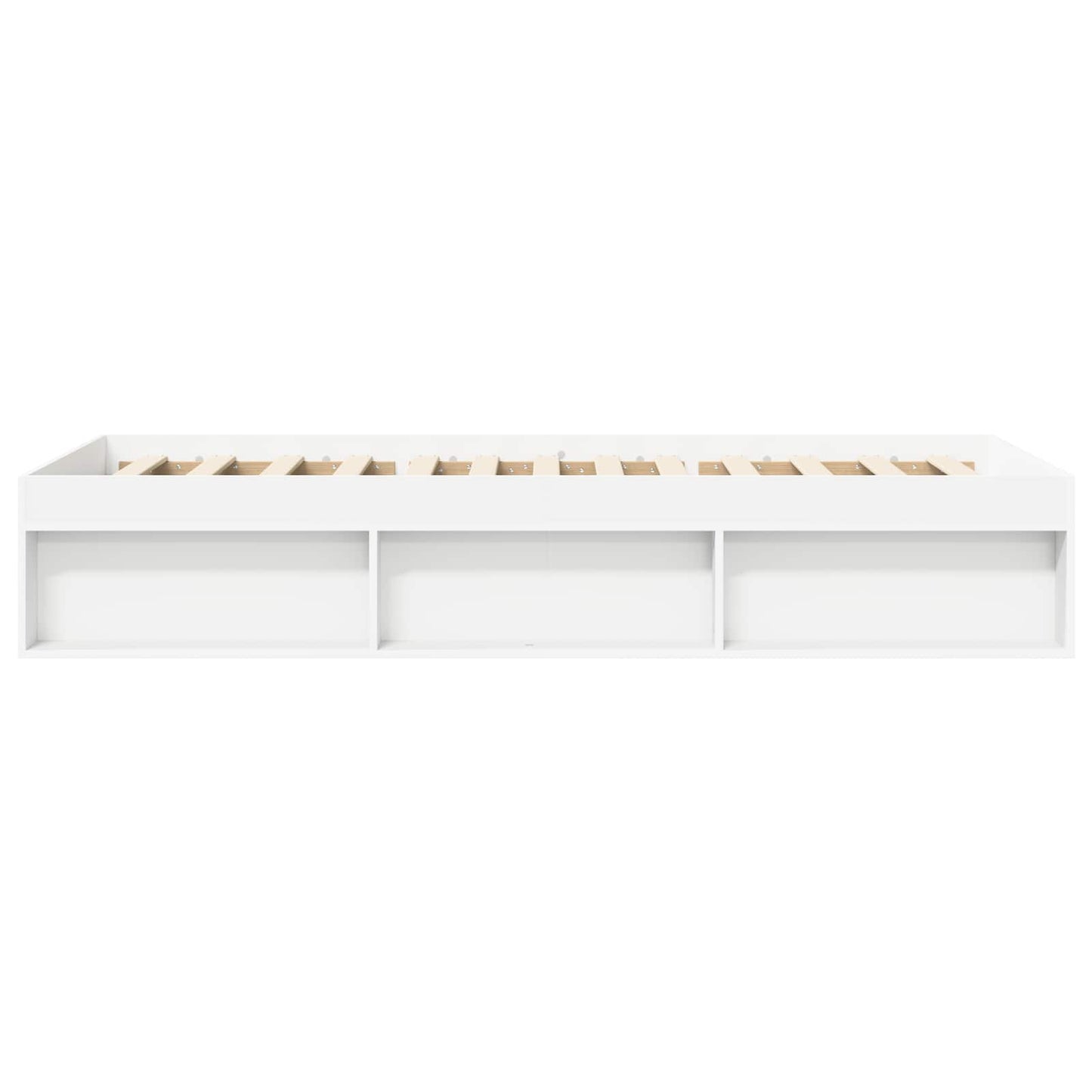 vidaXL Bed Frame with Storage White 80 x 200 cm Engineered Wood