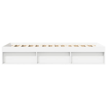 vidaXL Bed Frame with Storage White 80 x 200 cm Engineered Wood
