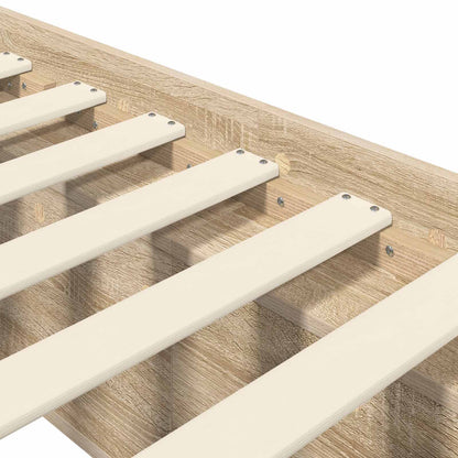 vidaXL Bed Frame with Storage Sonoma Oak 80 x 200 cm Engineered Wood