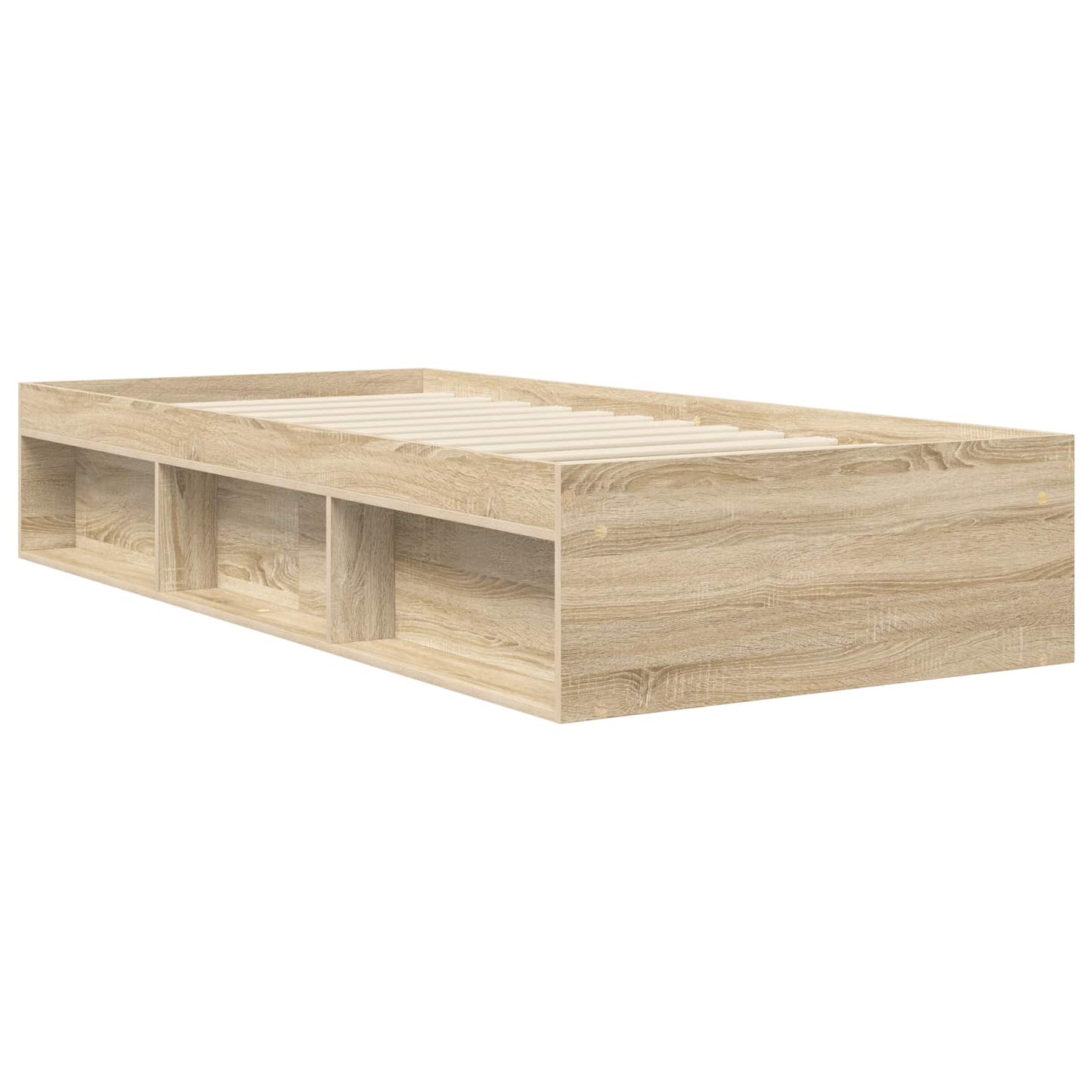 vidaXL Bed Frame with Storage Sonoma Oak 80 x 200 cm Engineered Wood