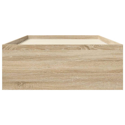 vidaXL Bed Frame with Storage Sonoma Oak 80 x 200 cm Engineered Wood