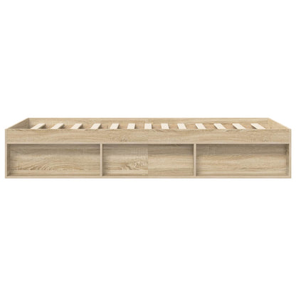 vidaXL Bed Frame with Storage Sonoma Oak 80 x 200 cm Engineered Wood
