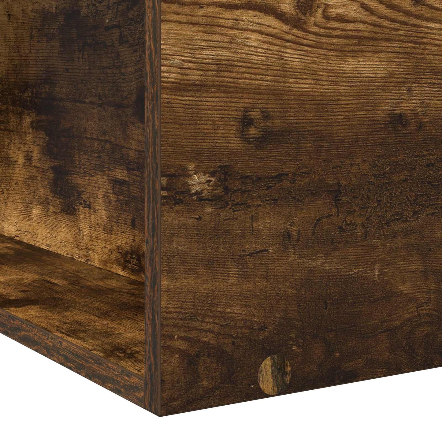 vidaXL Bed Frame with Storage Smoked Oak 80 x 200 cm Engineered Wood