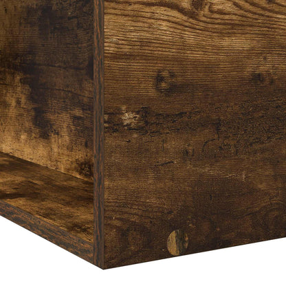 vidaXL Bed Frame with Storage Smoked Oak 80 x 200 cm Engineered Wood